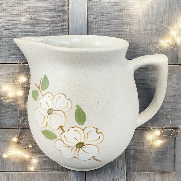 Vintage Pigeon Forge Pottery Signed Jenn Carafe Jug Pitcher Stoneware Pottery - Picture 1 of 13
